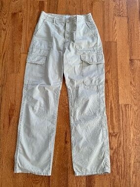 Zara Cargo Pants Beige Khaki | Size M